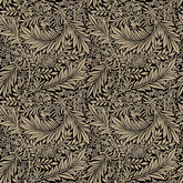 Tissu imprimé numériquement 100 % coton William Morris Design, 140 cm de large, motif pied-de-poule, ébène, Crafty Cottons, idéal pour l'artisanat, le matelassage, la couture et la confection de vêtements.